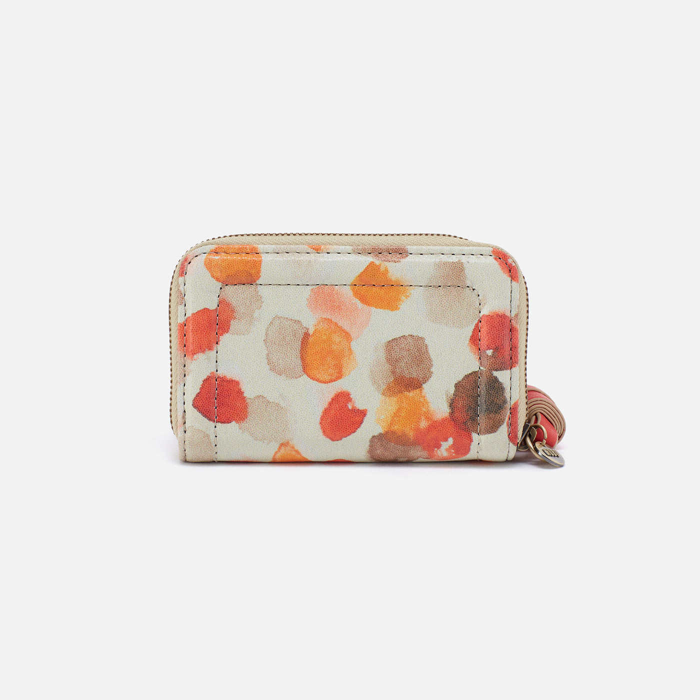 Nila Small Zip Around Wallet in Printed Leather - Dots Print