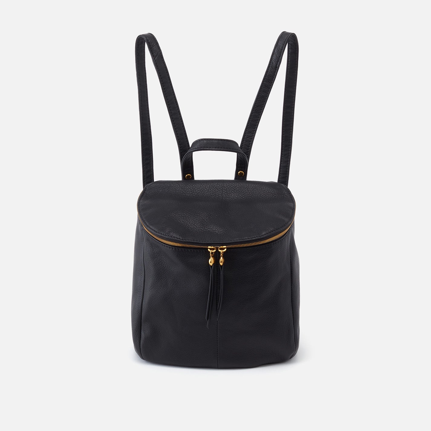River Backpack in Pebbled Leather - Black – HOBO