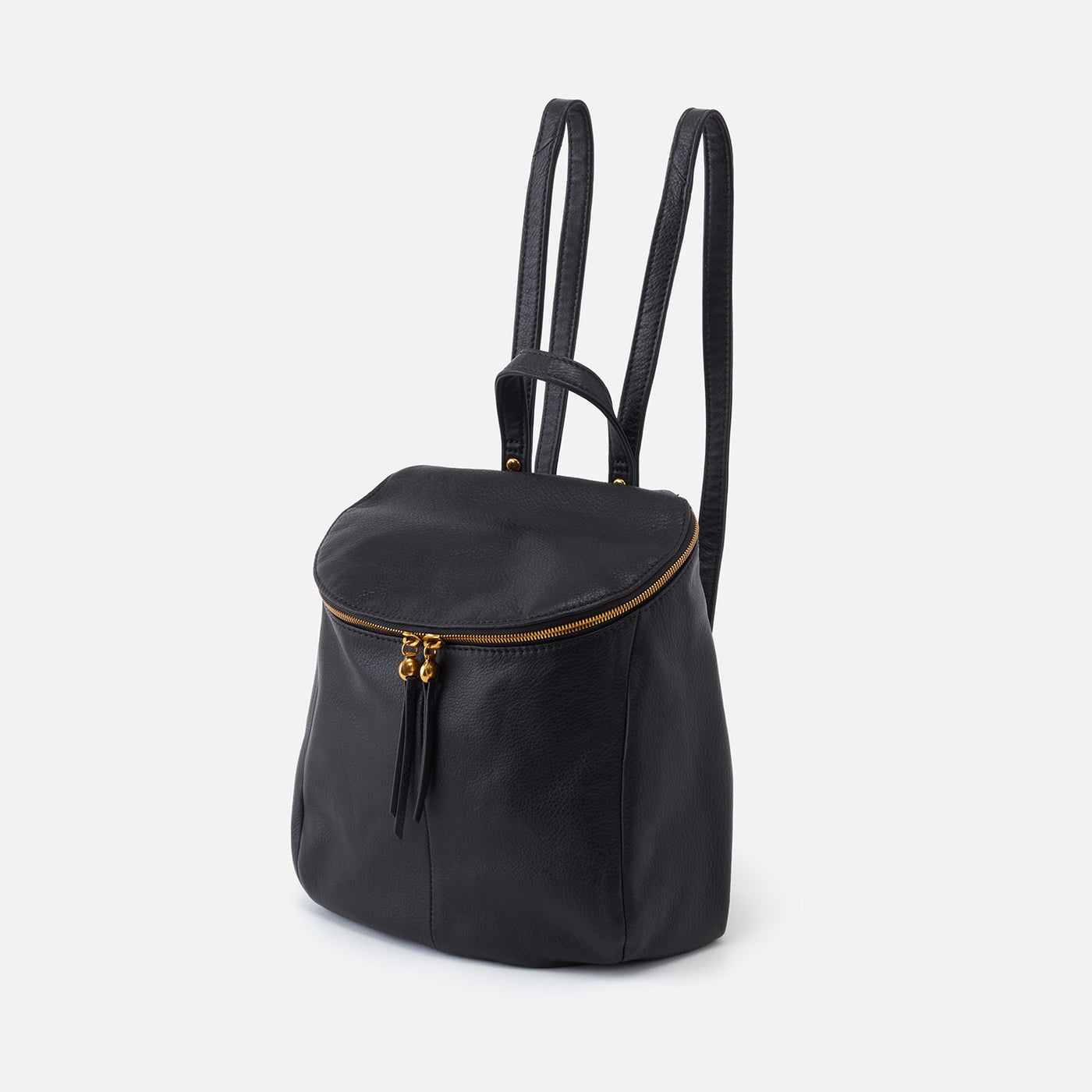 River Backpack in Pebbled Leather - Black – HOBO