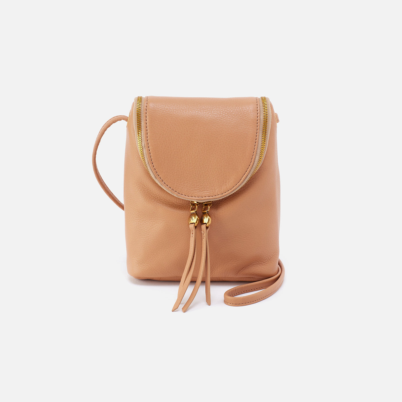 Fern Crossbody in Pebbled Leather - Sandstorm