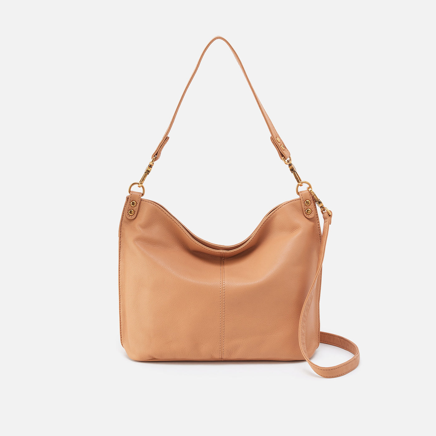 Pier Shoulder Bag in Pebbled Leather - Sandstorm