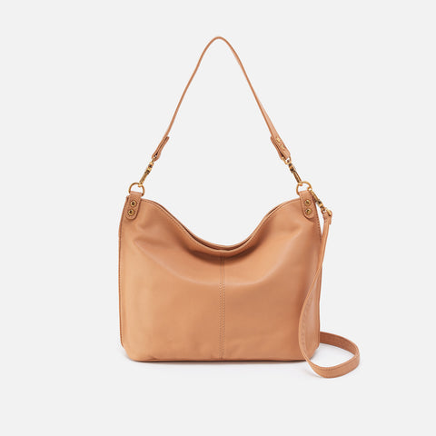Pier Shoulder Bag in Pebbled Leather - Sandstorm – HOBO