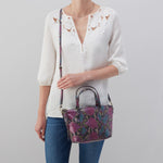 Kingston Mini Tote in Printed Leather - Mosaic Snake