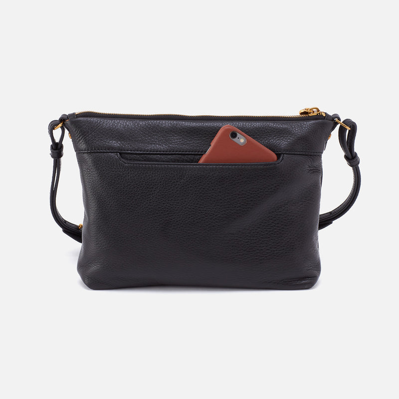 Medium black leather crossbody bag Clearance