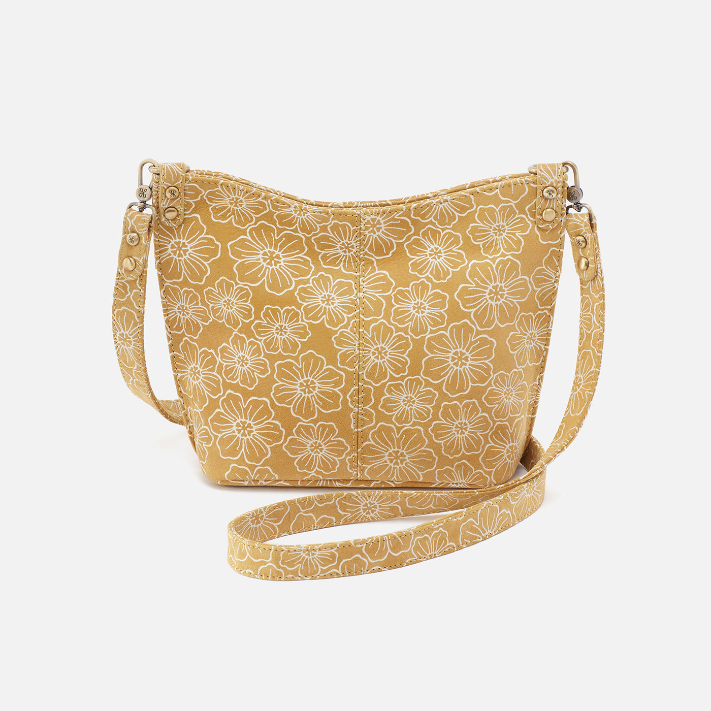 Pier Small Crossbody | Printed - Floral Outline Crossbody Bag | Floral Outline | Leather | Hobo