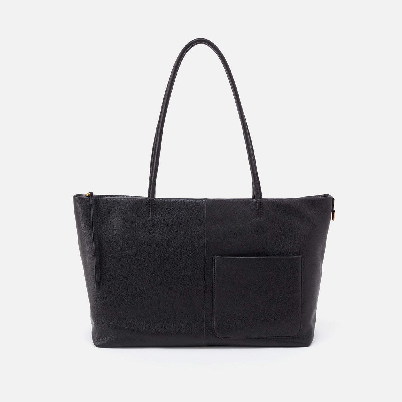 Tripp East-West Tote in Pebbled Leather - Black