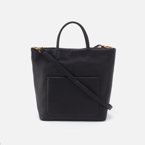 Tripp Tote in Pebbled Leather - Black