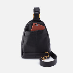 Fern Sling In Pebbled Leather - Black – HOBO