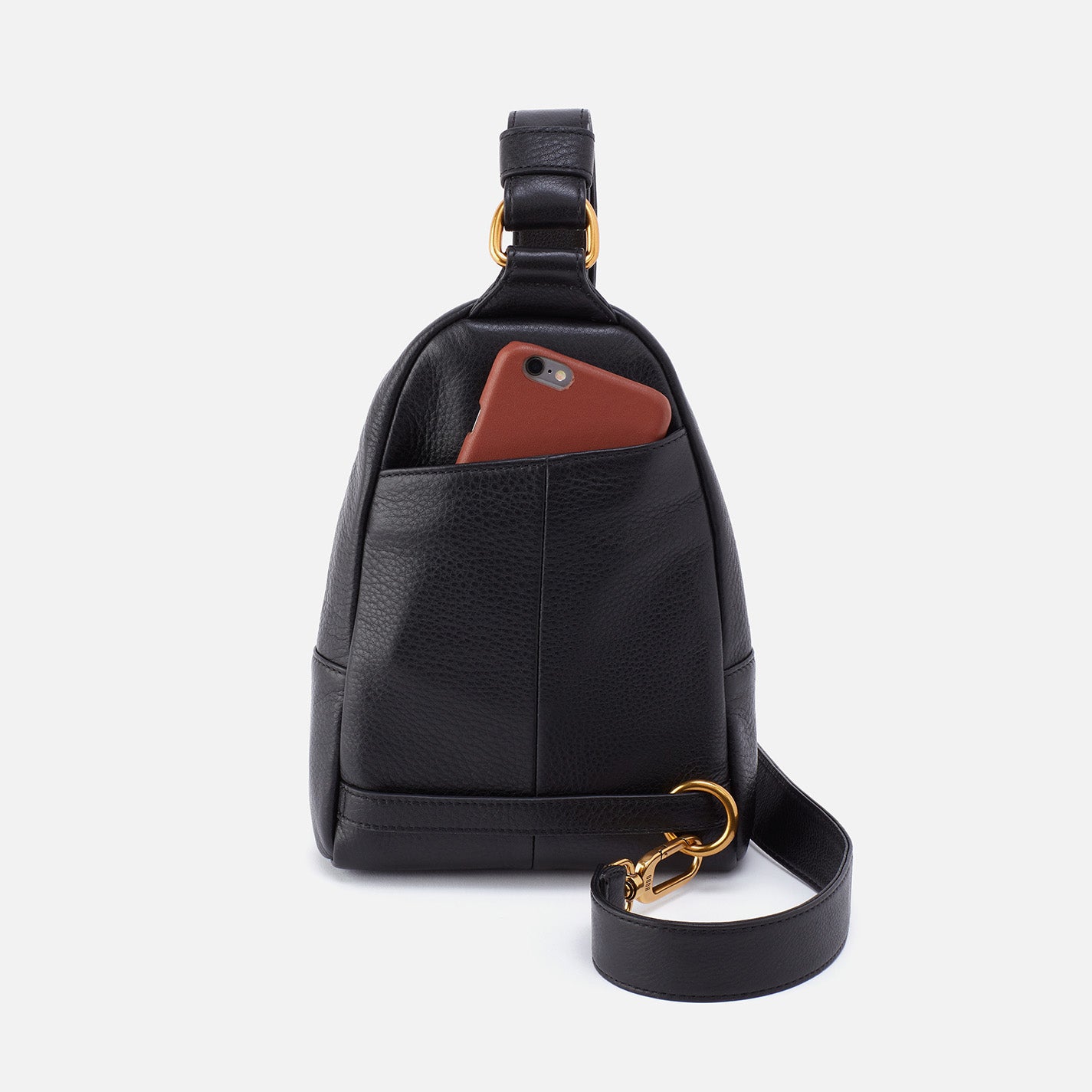 Black Pebble Adjustable Leather Strap, 1inch Wide, Choose Length
