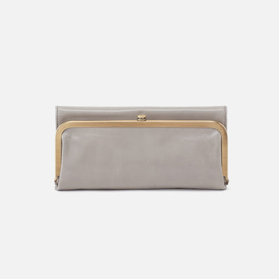 Rachel Continental Wallet in Polished Leather - Driftwood