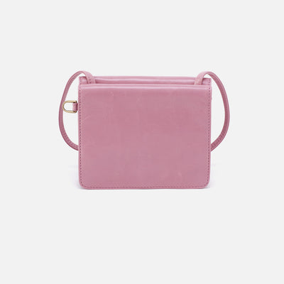 Jill Wallet Crossbody in Polished Leather - Lilac Rose