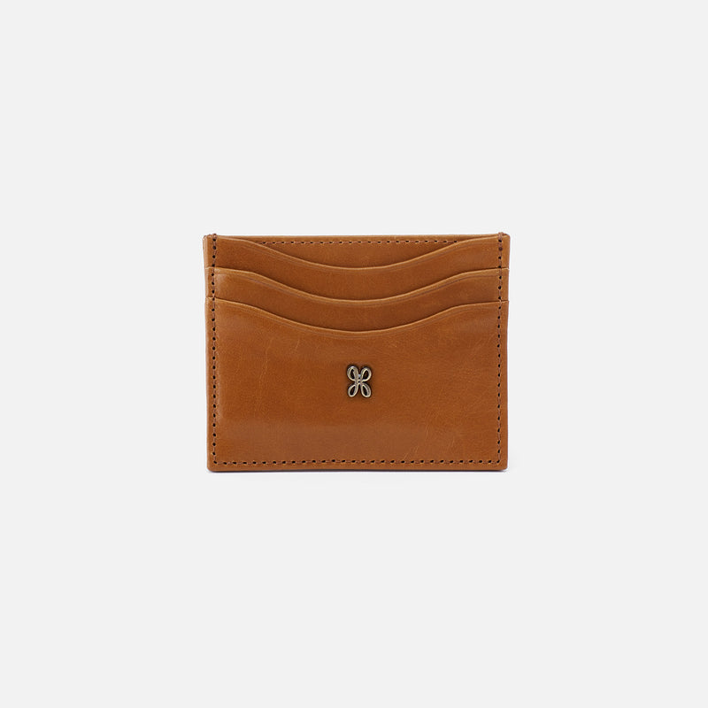 Max Card Case in Polished Leather - Truffle