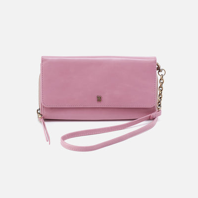 Rubie Crossbody in Polished Leather - Lilac Rose
