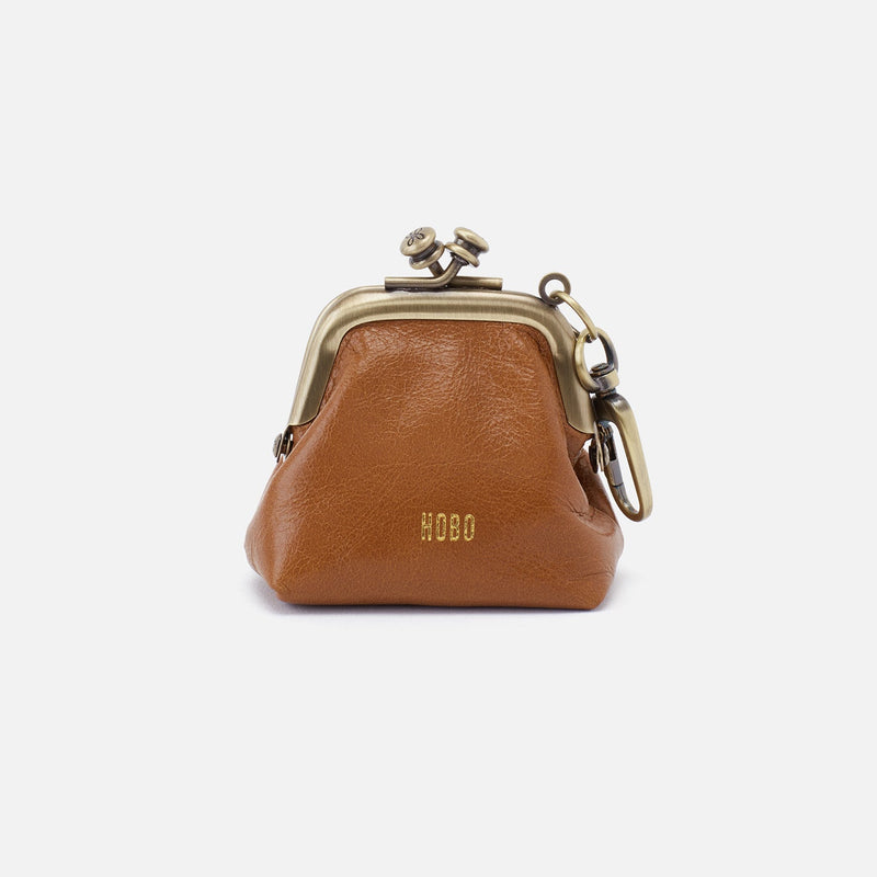 Run Frame Pouch in Polished Leather - Truffle