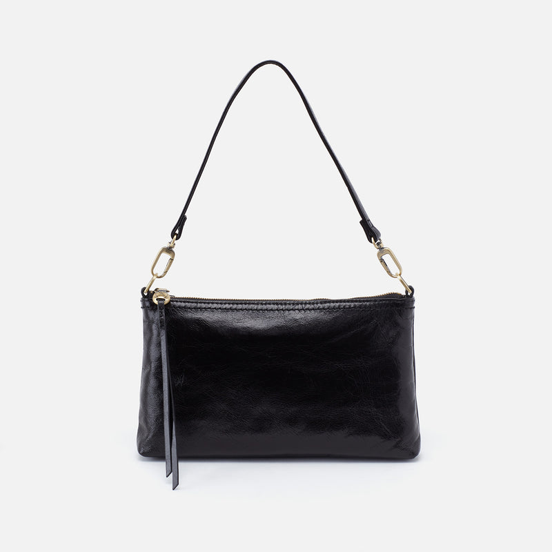 Darcy Crossbody in Polished Leather - Black