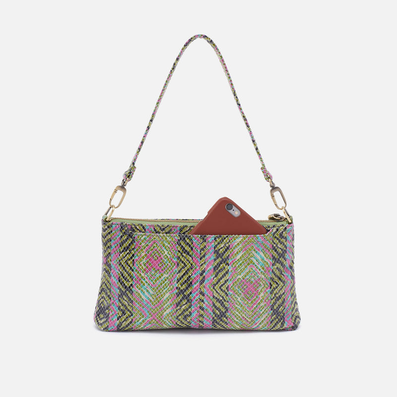 Darcy Crossbody in Printed Leather - Geo Diamond Print