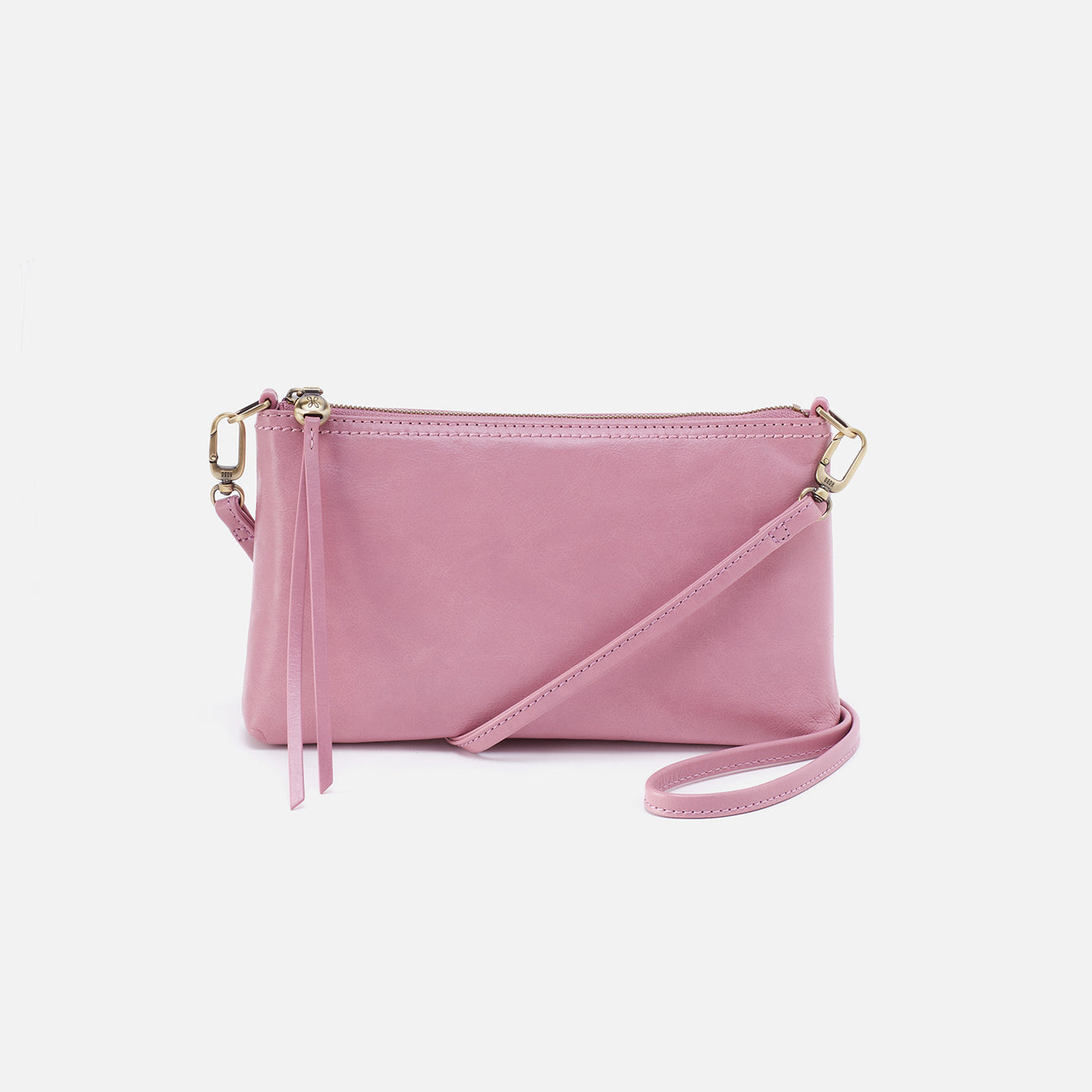 Darcy Crossbody in Polished Leather - Lilac Rose