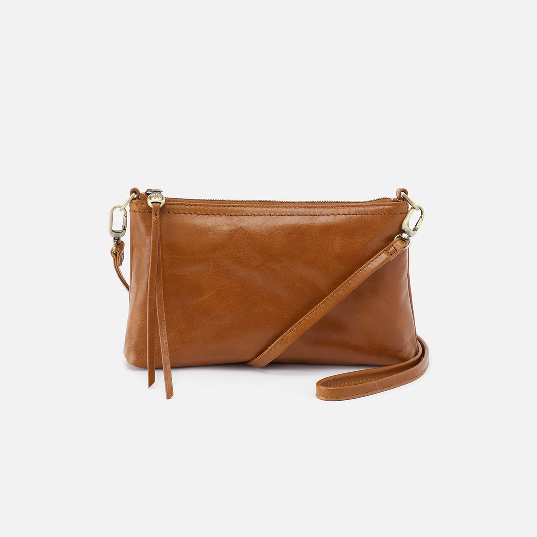 Darcy Crossbody In Polished Leather Natural HOBO