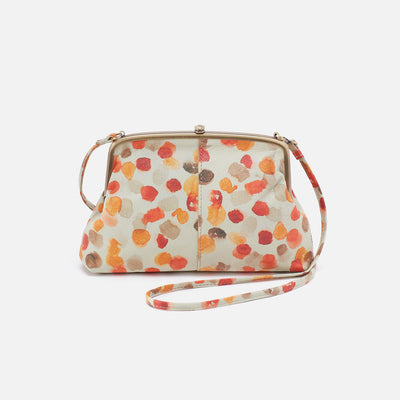 Lana Crossbody in Printed Leather - Dots Print