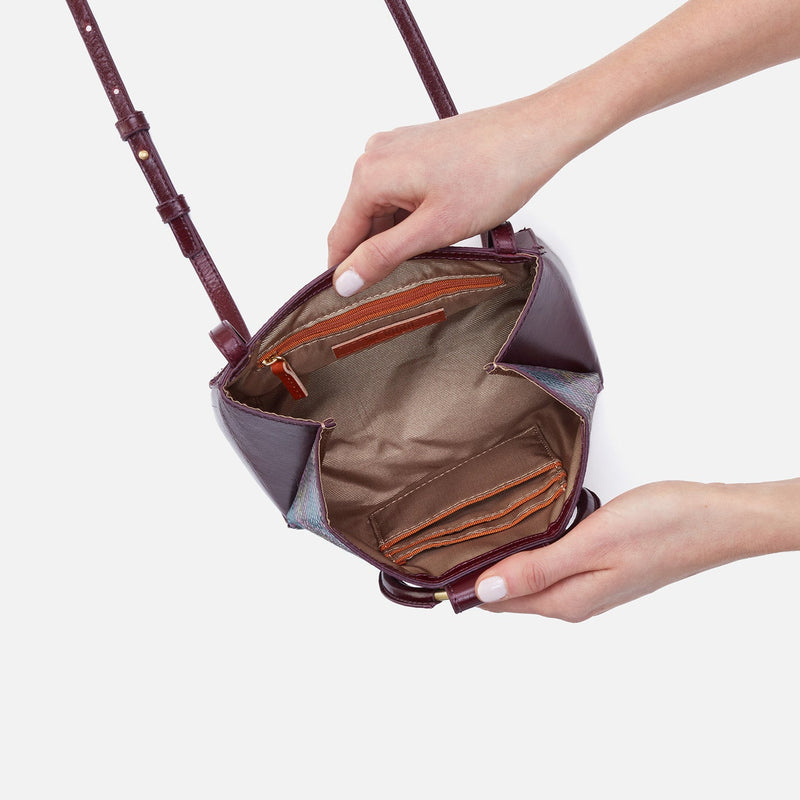 Heidi Small Crossbody in Printed Leather - Mosaic Snake