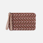 Wayfare Wristlet in Printed Leather - Ditzy Floral