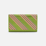 Farrow Clutch in Metallic Leather - Green Metallic