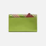 Farrow Clutch in Metallic Leather - Green Metallic