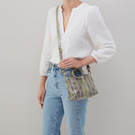 Heidi Mini Satchel in Printed Leather - Geo Diamond Print