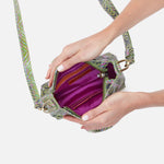 Heidi Mini Satchel in Printed Leather - Geo Diamond Print