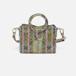 Heidi Mini Satchel in Printed Leather - Geo Diamond Print