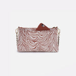 Darcy Luxe Crossbody in Printed Leather - Ginger Zebra