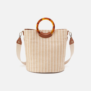 Sheila Bucket Bag in Natural Straw - Soft Straw